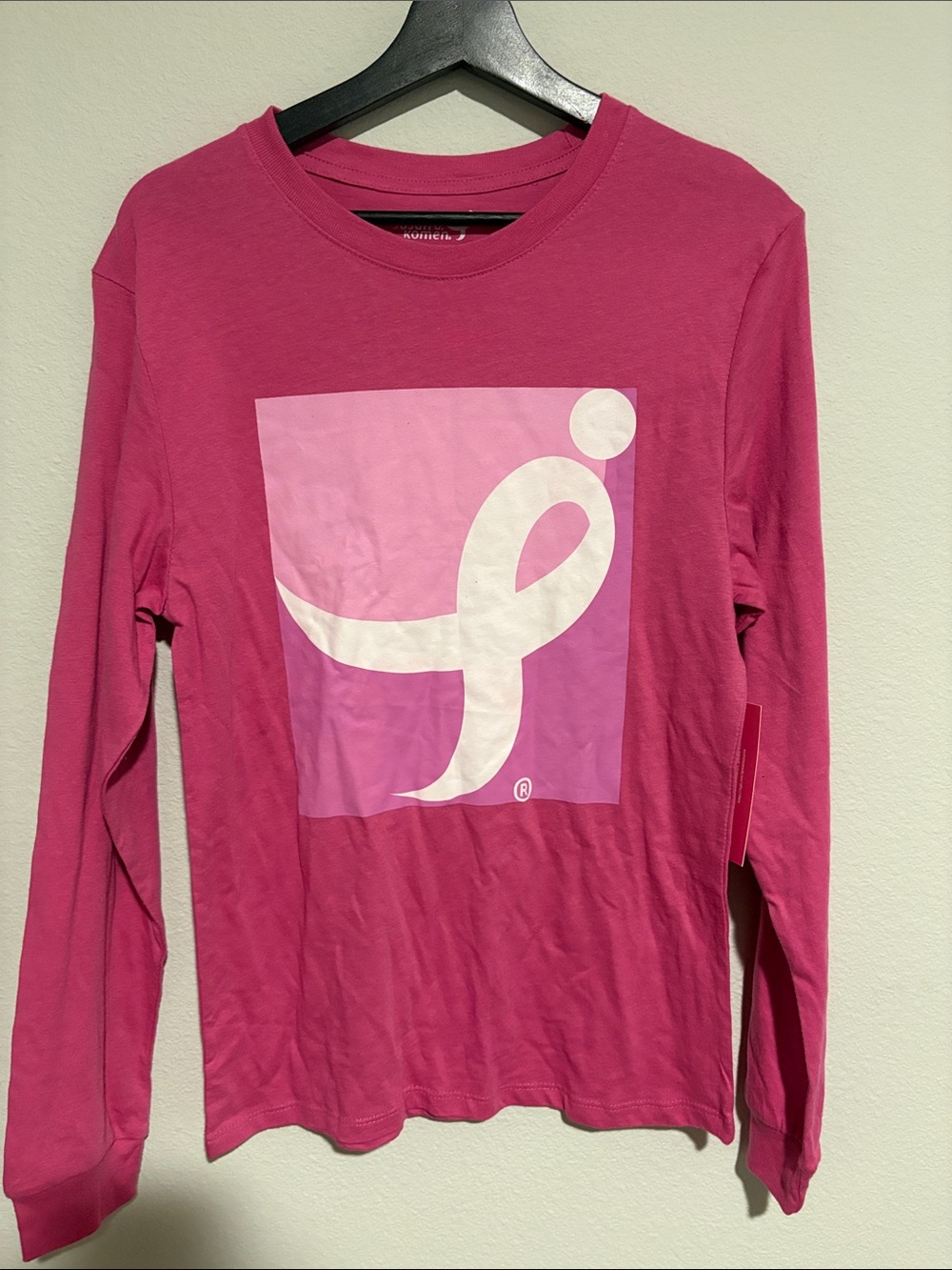 Long-Sleeve Pink Graphic Tee (Breast Cancer Awareness)